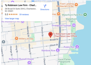 Charleston law office map